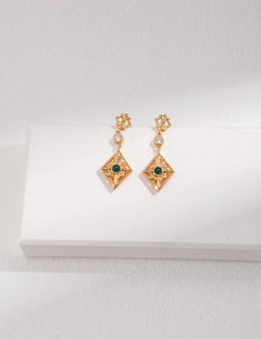 Aaliyah - Sterling Silver and Zircon Earrings - Pearlorious Jewellery