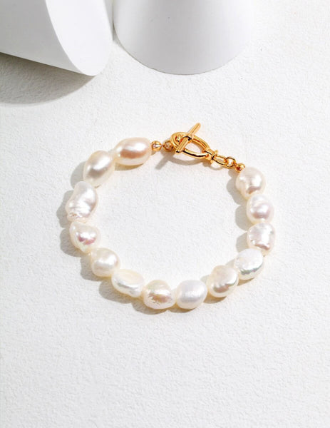 Adeline - Irregular Freshwater Baroque Pearl Bracelet – Pearlorious