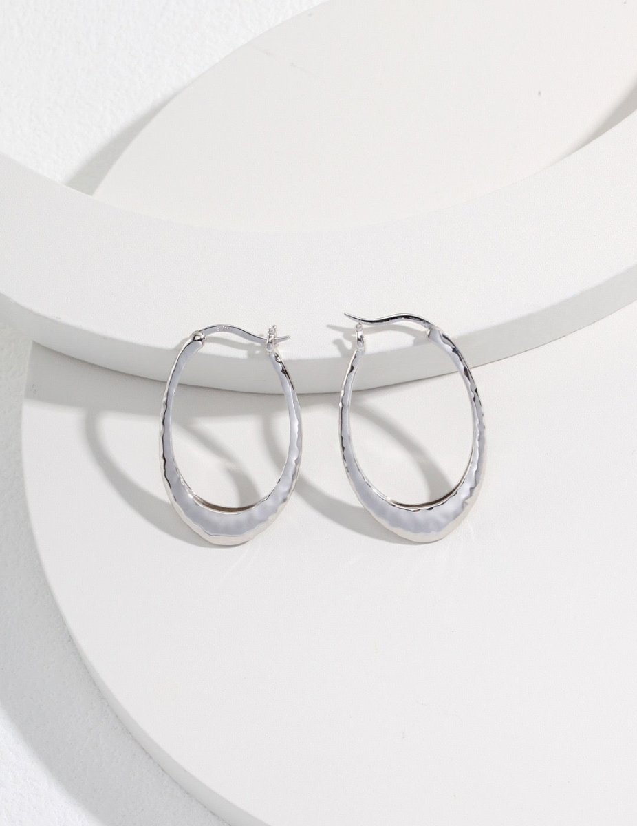 Eva - Simple Hook Earrings Sterling Silver and 18K Gold Vermeil. - Pearlorious Jewellery