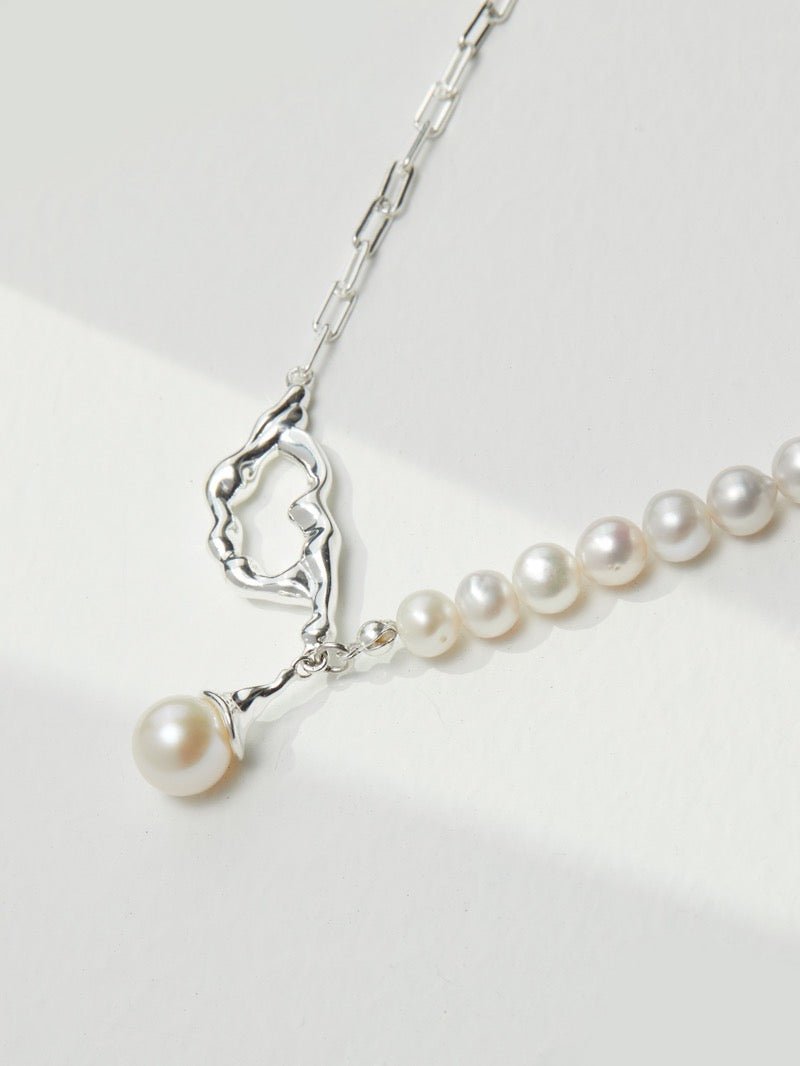 Madison - Freshwater Pearl Necklace Classic look with a 10mm Round Pearl Pendant Necklace - Pearlorious Jewellery