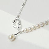 Madison - Freshwater Pearl Necklace Classic look with a 10mm Round Pearl Pendant Necklace - Pearlorious Jewellery