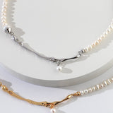 Taylor - Sterling Silver and Freshwater Pearl Necklace - Pearlorious Jewellery